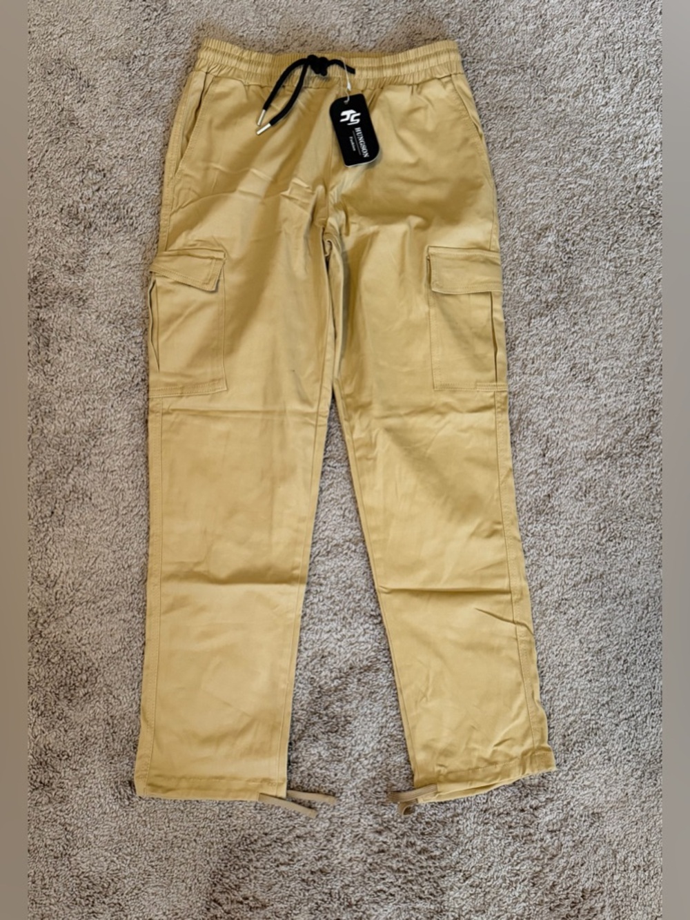 Classic Khaki Cargo Pants for Men